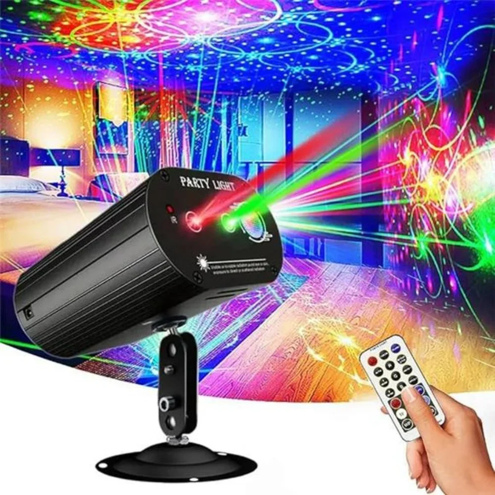 Party Lights Disco Light,RGB LED Laser Lights Dj Lights Projector with Remote